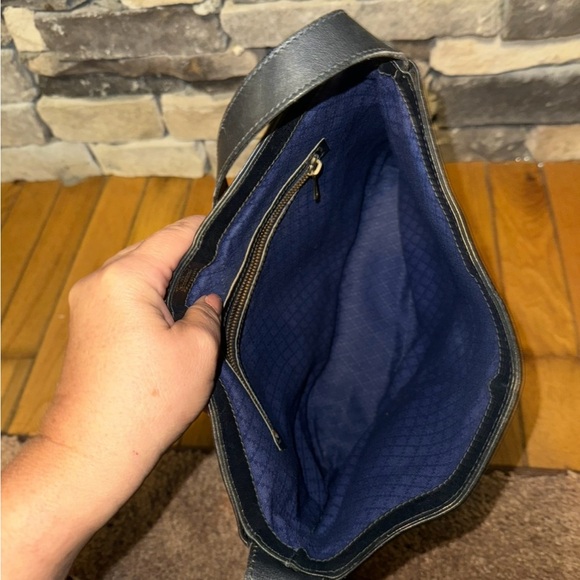 Navy Gucci Sherry line shoulder tote - Picture 6 of 8